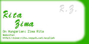 rita zima business card